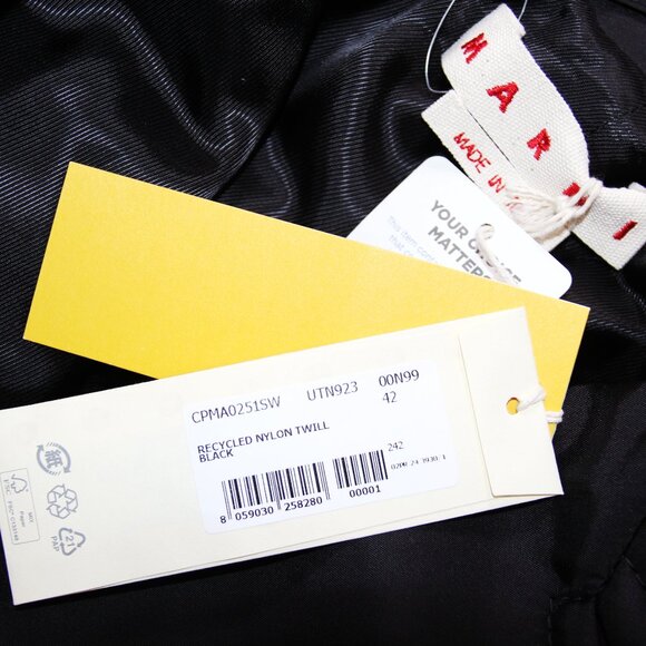BNWT AW24 MARNI RECYCLED NYLON TWILL JACKET 42 - Picture 8 of 14